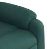 vidaXL Elektrischer Massagesessel mit Aufstehhilfe Dunkelgr&uuml;n Stoff