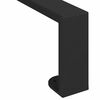 vidaXL M&ouml;belbeine 2 pcs Schwarz 341 x 40,5 x 100 mm Eisen