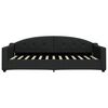 vidaXL Tagesbett Ausziehbar Schwarz 100x200 cm Stoff