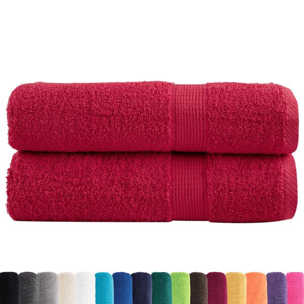 vidaXL Premium-Badet&uuml;cher SOLUND 2 Stk. 100x150 cm 600 g/m&sup2;