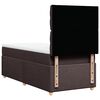 vidaXL Boxspringbett mit Matratze Dunkelbraun 80x200 cm Stoff