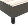 vidaXL Boxspringbett mit Matratze Dunkelgrau 90x200 cm Samt