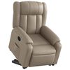 vidaXL Relaxsessel mit Aufstehhilfe Cappuccino-Braun Kunstleder