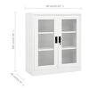 vidaXL B&uuml;roschrank Wei&szlig; 90x40x105 cm Stahl