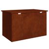 vidaXL Au&szlig;enlagerbox Rostig 80 x 50,5 x 50 cm Stahl