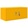 vidaXL Aufbewahrungsschrank Senfgelb 90 x 40 x 40 cm Stahl