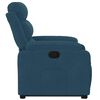 vidaXL Relaxsessel mit Aufstehhilfe Blau Samt