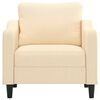 vidaXL Sofasessel Creme 60 cm Stoff