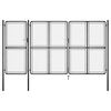 vidaXL Gartentor aus Stahl 400 x 175 cm Anthrazit
