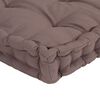 vidaXL Palettenkissen 4-tlg. Taupe Baumwolle