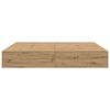 vidaXL Aufbewahrungsbettgestell Artisan-Eiche 200 x 200 cm