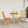 vidaXL Garten Bistro Set 3 pcs Braun Akazie Massivholz