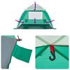 vidaXL Strandzelt 2 Personen Seegr&uuml;n Quick Release Wasserdicht