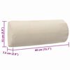 vidaXL Kopfst&uuml;tze f&uuml;r Liegestuhl Cremewei&szlig; 40 x 7,5 x 15 cm Textilene