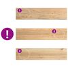 vidaXL Treppenstufen 2 Stk. Unbehandelt 110x30x2 cm Massivholz Eiche