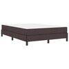 vidaXL Boxspringbett mit Matratze Dunkelbraun 140 x 200 cm Stoff