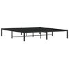 vidaXL Bettgestell Metall Schwarz 180x200 cm