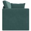 vidaXL Boden-Sofa-Bett 200cm Dunkelgr&uuml;n Samt
