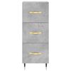 vidaXL Highboard Betongrau 34,5x34x180 cm Holzwerkstoff