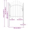 vidaXL Gartentor Stahl 1x1,75 m Wei&szlig;