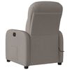 vidaXL Massagesessel Elektrisch Taupe Stoff