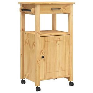 vidaXL K&uuml;chenwagen MONZA 48x40x88,5 cm Massivholz Kiefer