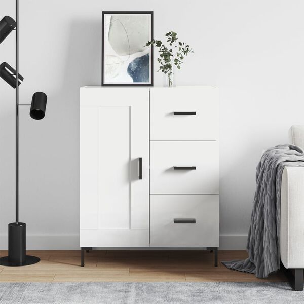 vidaXL Sideboard Wei&szlig; 69,5x34x90 cm Holzwerkstoff