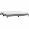 vidaXL Bettgestell ohne Matratze Dunkelgrau 200x200 cm Stoff