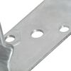 vidaXL Pfostentr&auml;ger 2 Stk. Silbern 14&times;6&times;15 cm Verzinkter Stahl