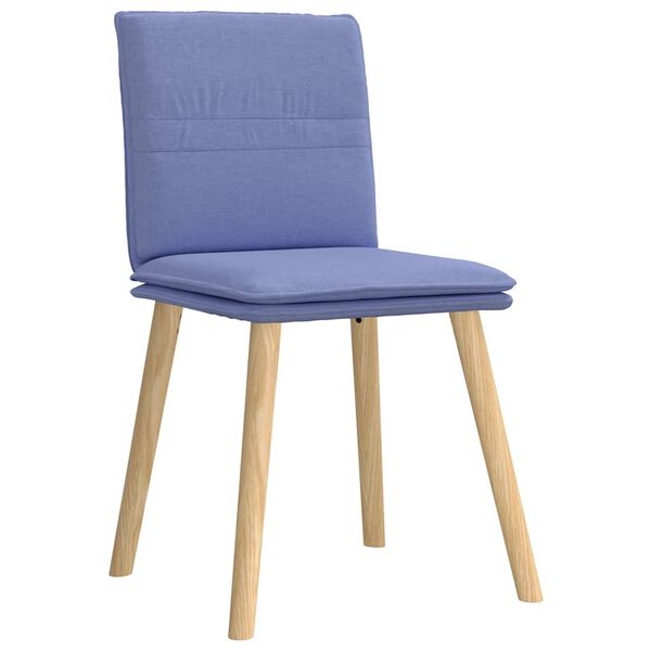 vidaXL Esszimmerst&uuml;hle 2 Stk. Jeansblau Stoff