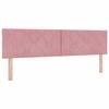 vidaXL LED Kopfteil Rosa 180 cm Samt