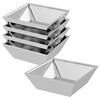 vidaXL Garten-Pflanzgef&auml;&szlig; 5 Stk. Silber 50 x 50 x 15 cm Edelstahl