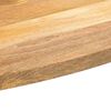 vidaXL Tischplatte 120x50x3,8 cm Oval Massivholz Mango