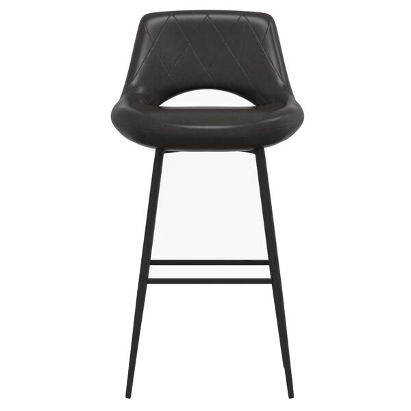 vidaXL Barhocker 2 Stk. Grau Kunstleder