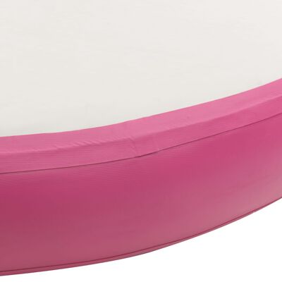 vidaXL Aufblasbare Gymnastikmatte mit Pumpe 100x100x10 cm PVC Rosa
