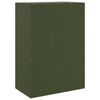 vidaXL Highboard Olivgr&uuml;n 67x39x95 cm Stahl