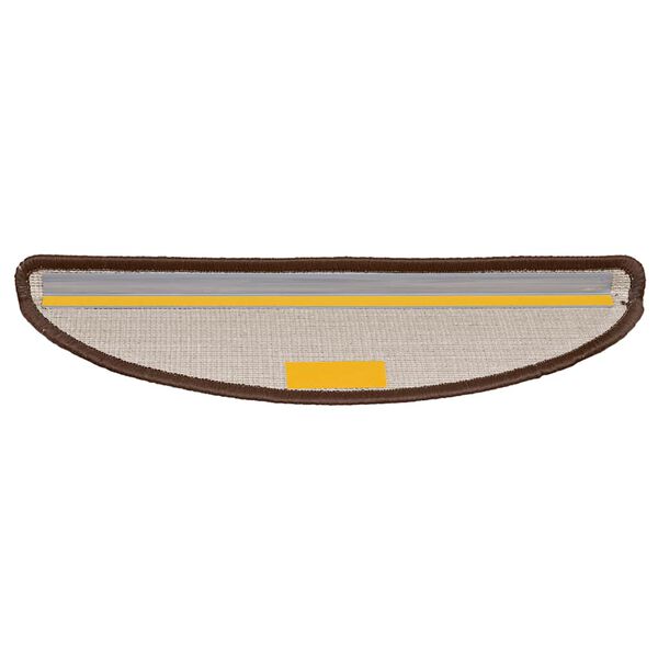 vidaXL Stufenmatten 30 Stk. 56x17x3 cm Braun Halbrund