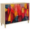 vidaXL Sideboard HEESCH Sonoma 102 x 33 x 75 cm Holzwerkstoff
