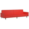 vidaXL Schlafsofa 2-Sitzer Rot Kunstleder