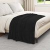 vidaXL &Uuml;berwurfdecke Schwarz 130 x 150 cm Fleece