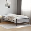 vidaXL Bettgestell Grau Sonoma 75x190 cm Holzwerkstoff und Metall