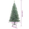 vidaXL K&uuml;nstlicher Weihnachtsbaum beschneit mit LED Licht 240 cm