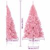 vidaXL Künstlicher vorbeleuchteter Weihnachtsbaum Rosa 180 cm PVC