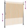 vidaXL Au&szlig;enrollo Orange und Wei&szlig; 150x270 cm Stoff und Stahl