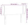 vidaXL Kopfteil mit Ohren Hellgrau 103x23x78/88 cm Stoff