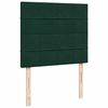 vidaXL Boxspringbett mit Matratze Dunkelgr&uuml;n 120x200 cm Samt