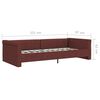 vidaXL Tagesbett mit Matratze USB Lila Stoff 90x200 cm