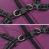 vidaXL Hundemantel mit Geschirr Lila L48 Fleece und Polyester