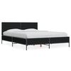 vidaXL Bettgestell Schwarz 140x200 cm Holzwerkstoff und Metall