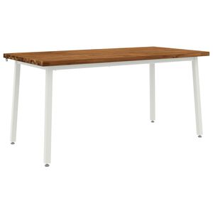 vidaXL Quadratischer Esstisch 160 x 70 x 75 cm Massivholz Akazie Natur